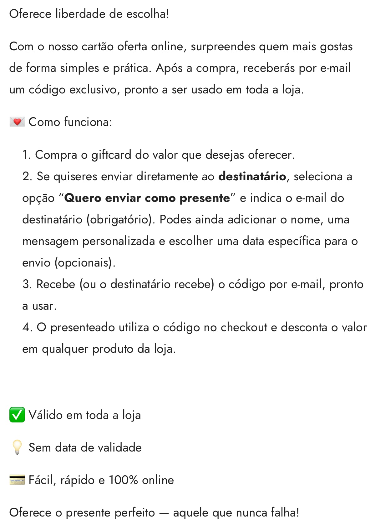 CARTÃO OFERTA VIRTUAL APOLO | GIFTCARD