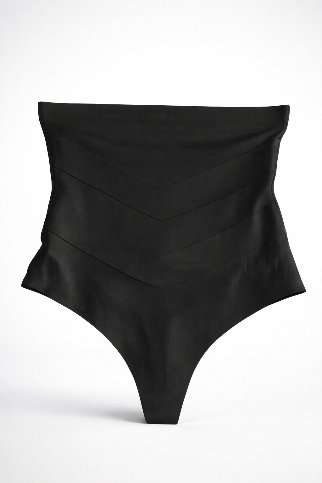 Cinta modeladora de cintura alta com banda de silicone | S, M e L • 2 cores