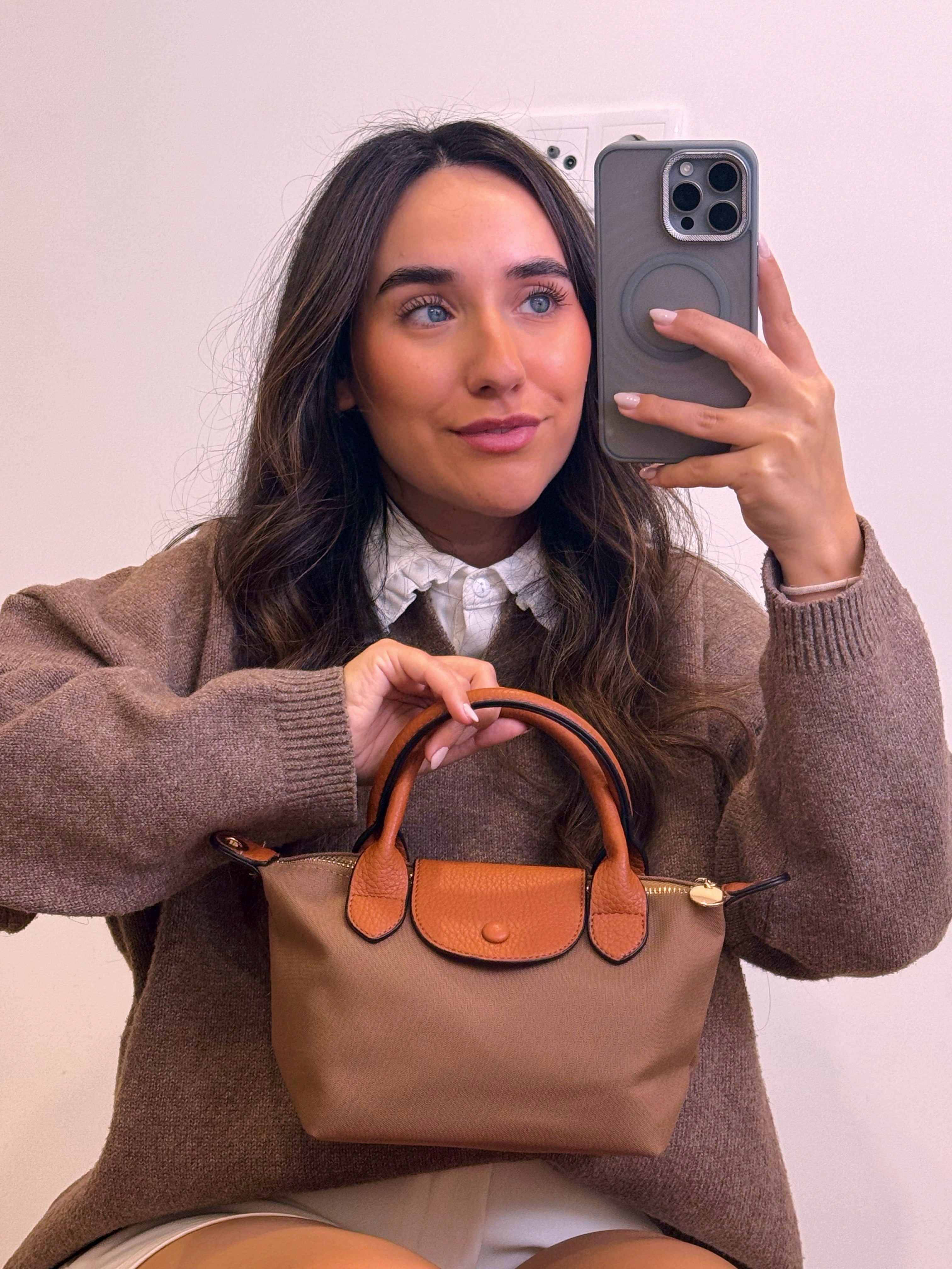 Mala tiracolo | Castanho toffe