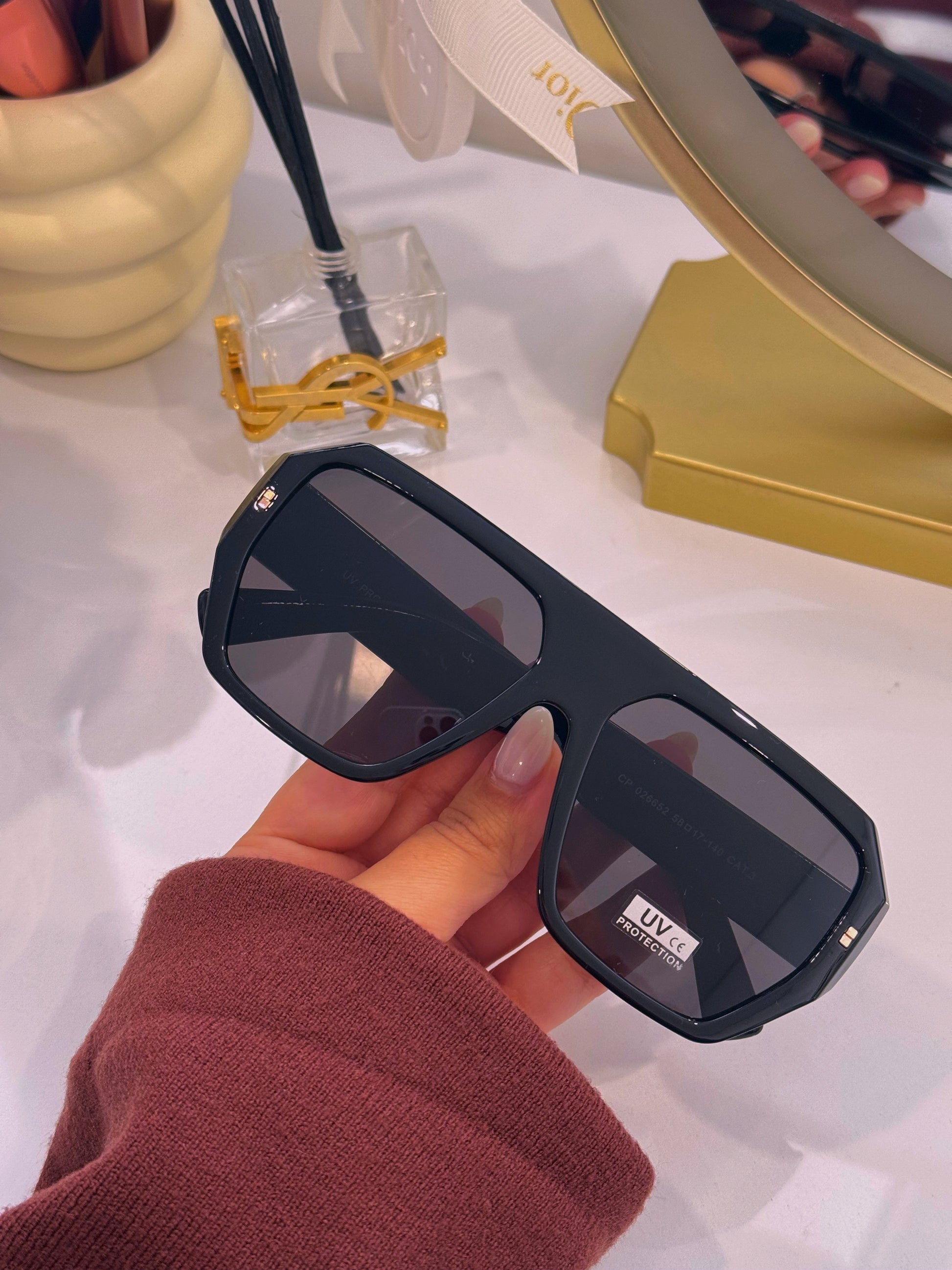 Óculos com armação em massa | Armação preta