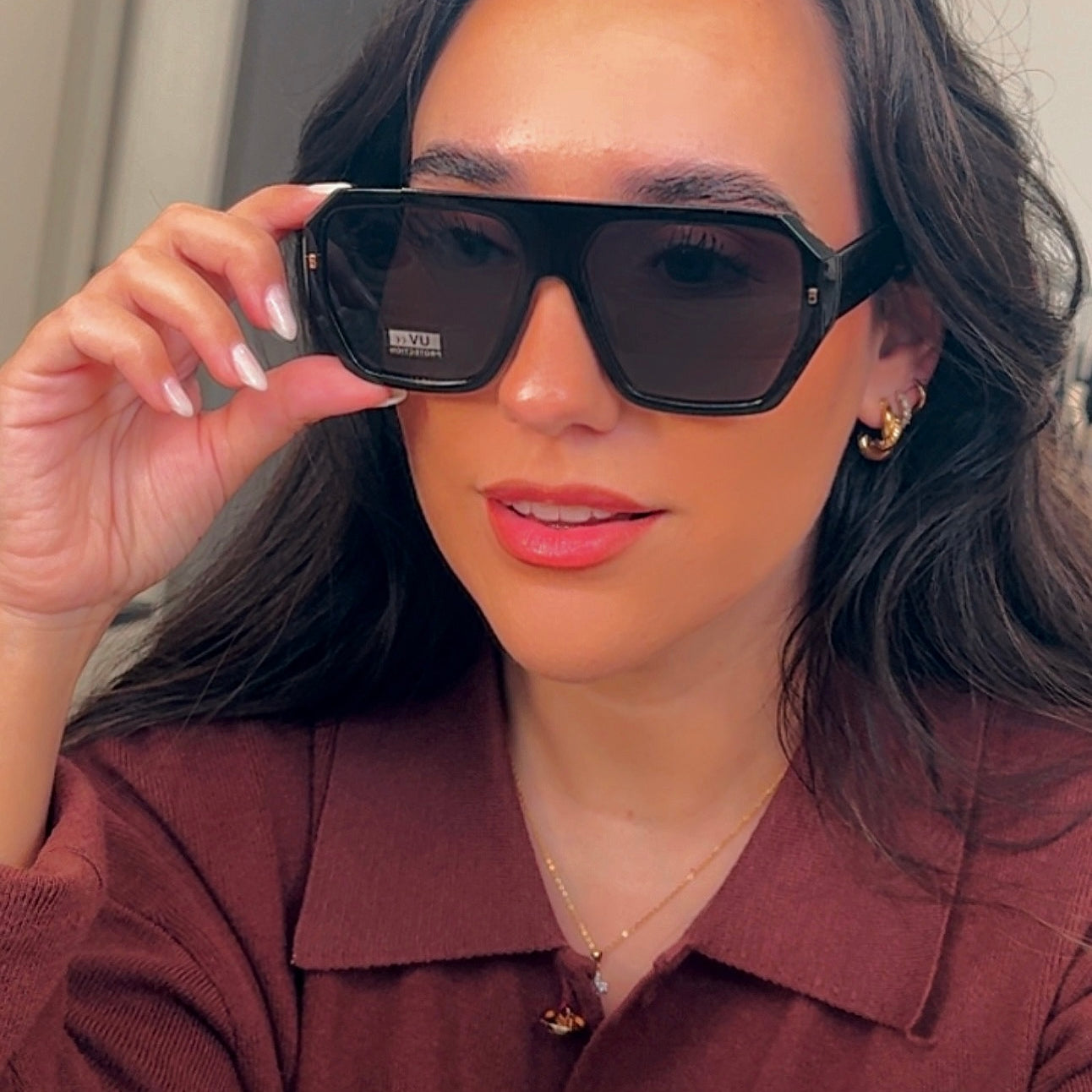 Óculos com armação em massa | Armação preta