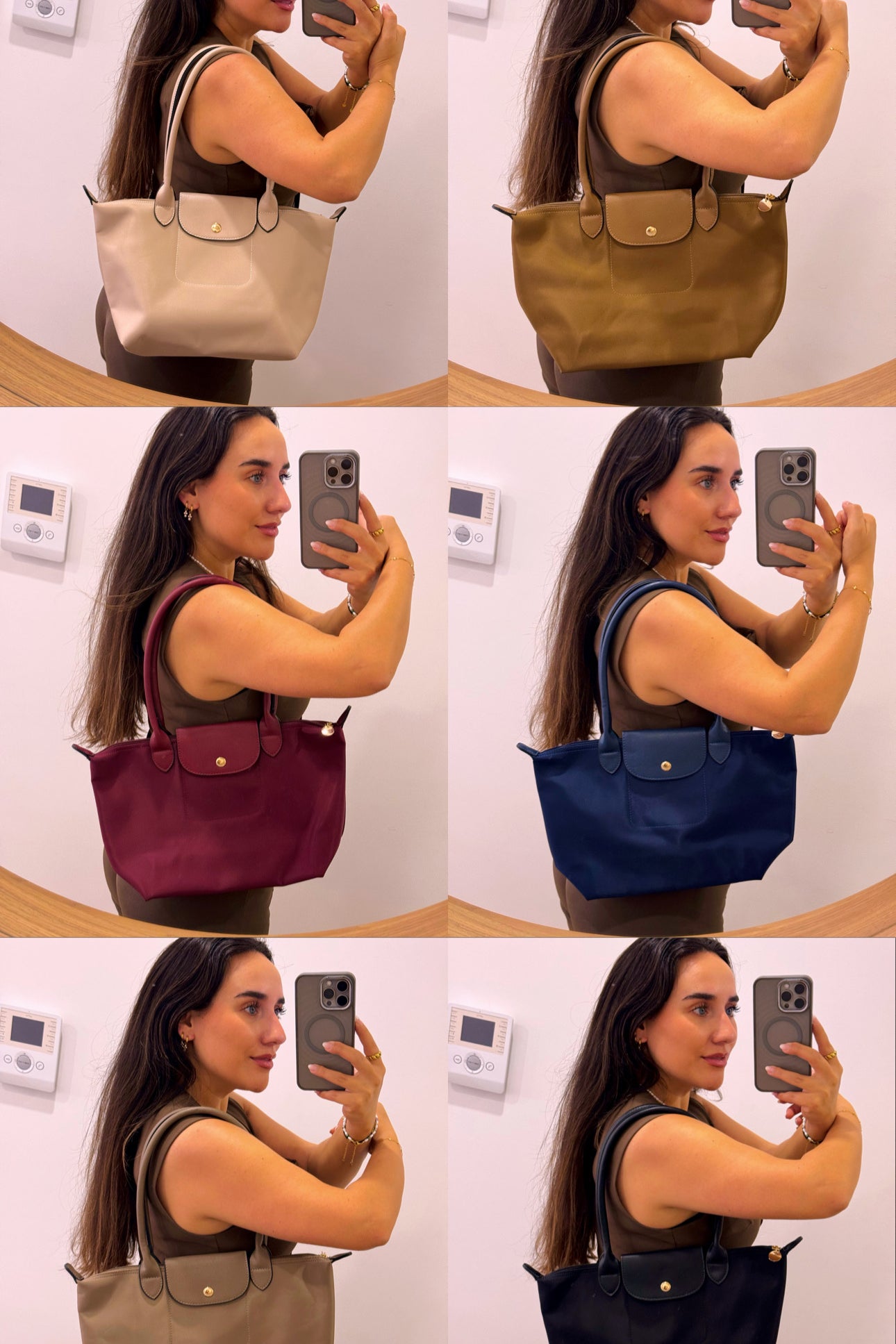Mala de ombro em tecido • modelo “Paris" | 6 Cores