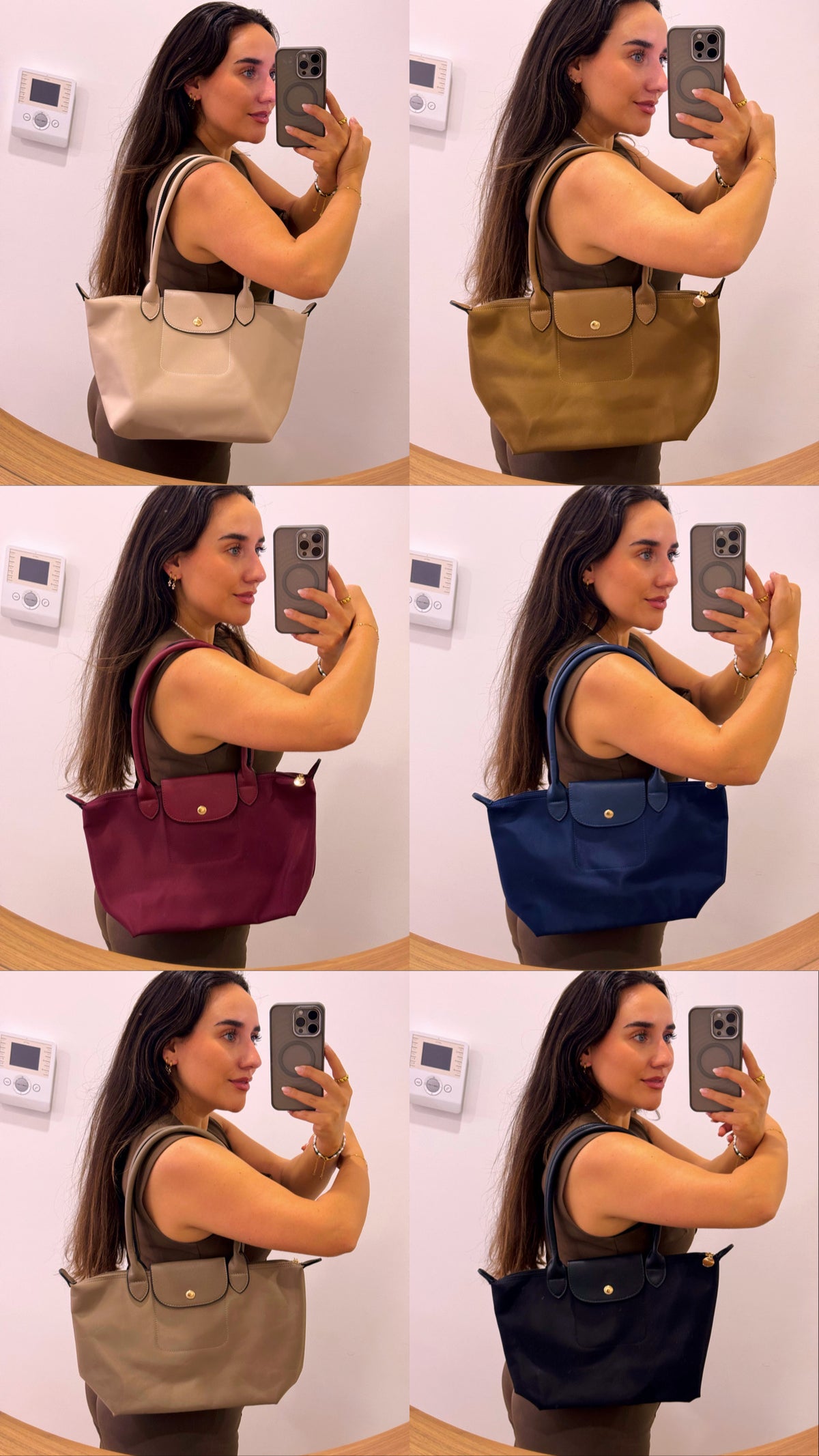 Mala de ombro em tecido • modelo “Paris" | 6 Cores