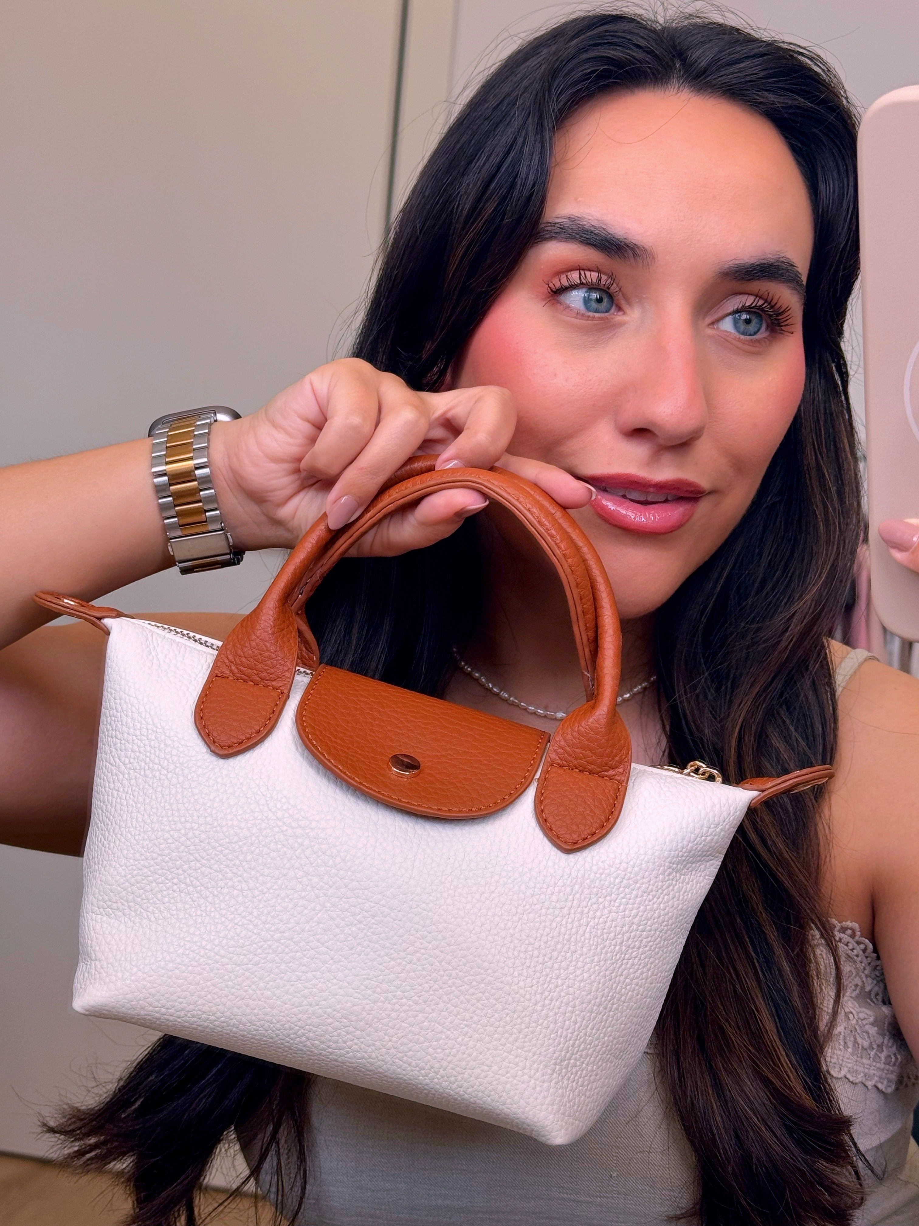 Mala tiracolo | Bege com camel