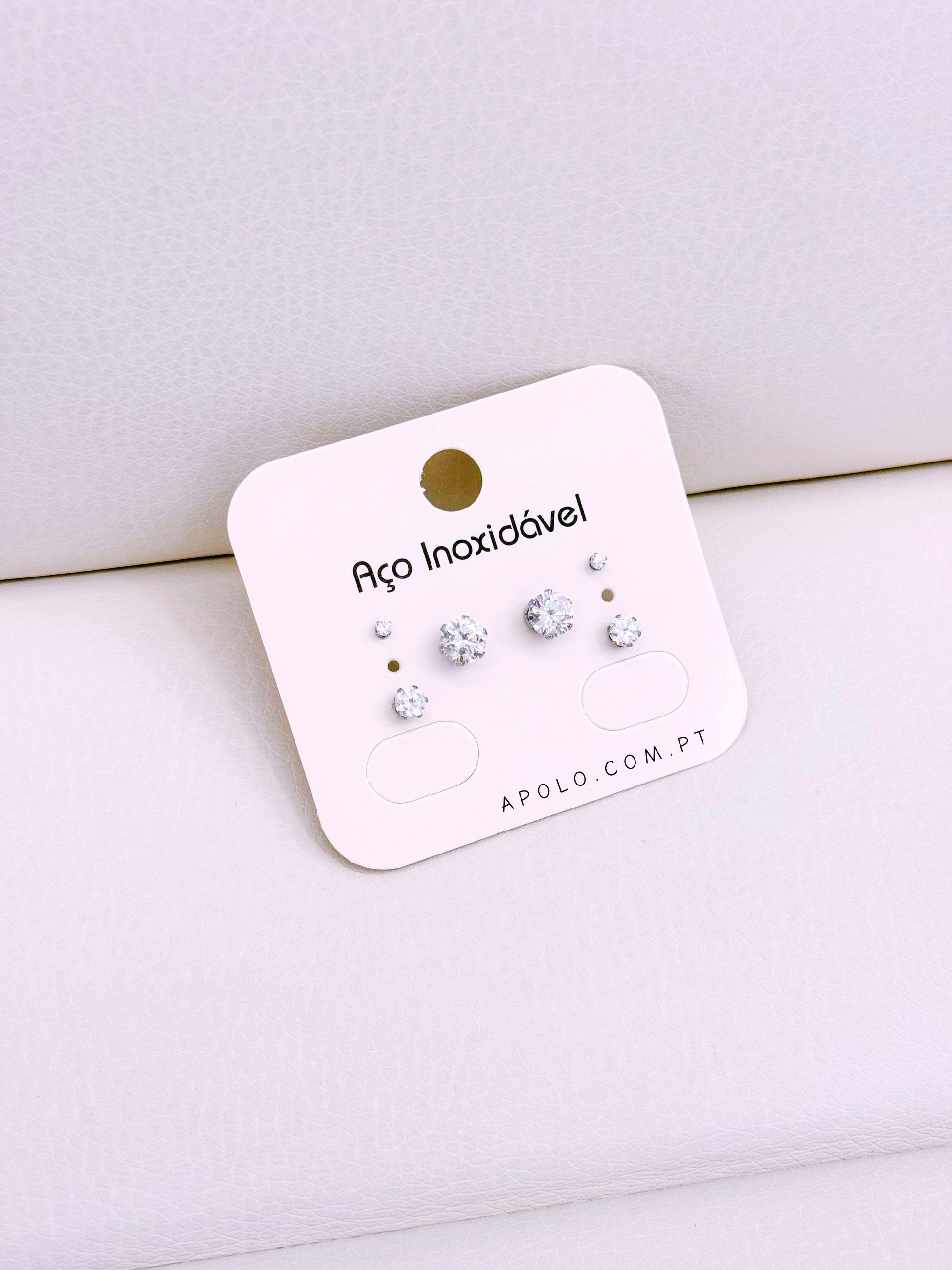 Conjunto de 6 pontos de luz | Prateado em aço inoxidável