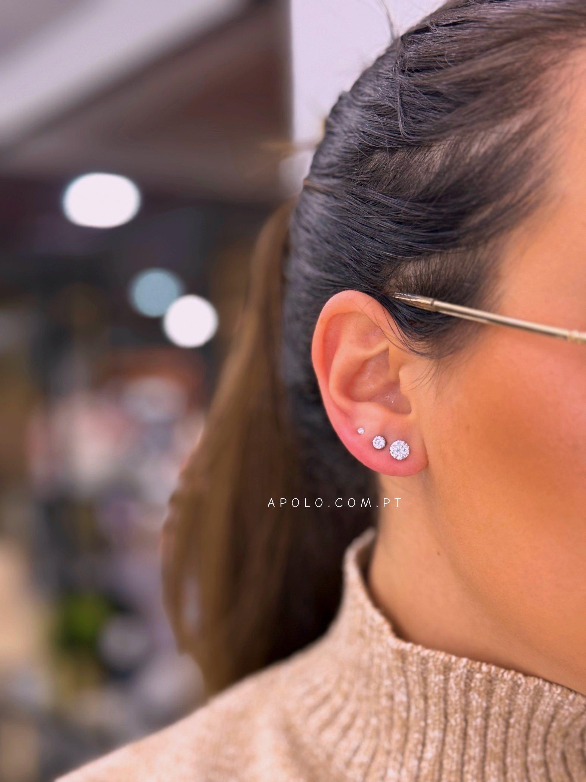 Conjunto de 6 pontos de luz | Prateado em aço inoxidável