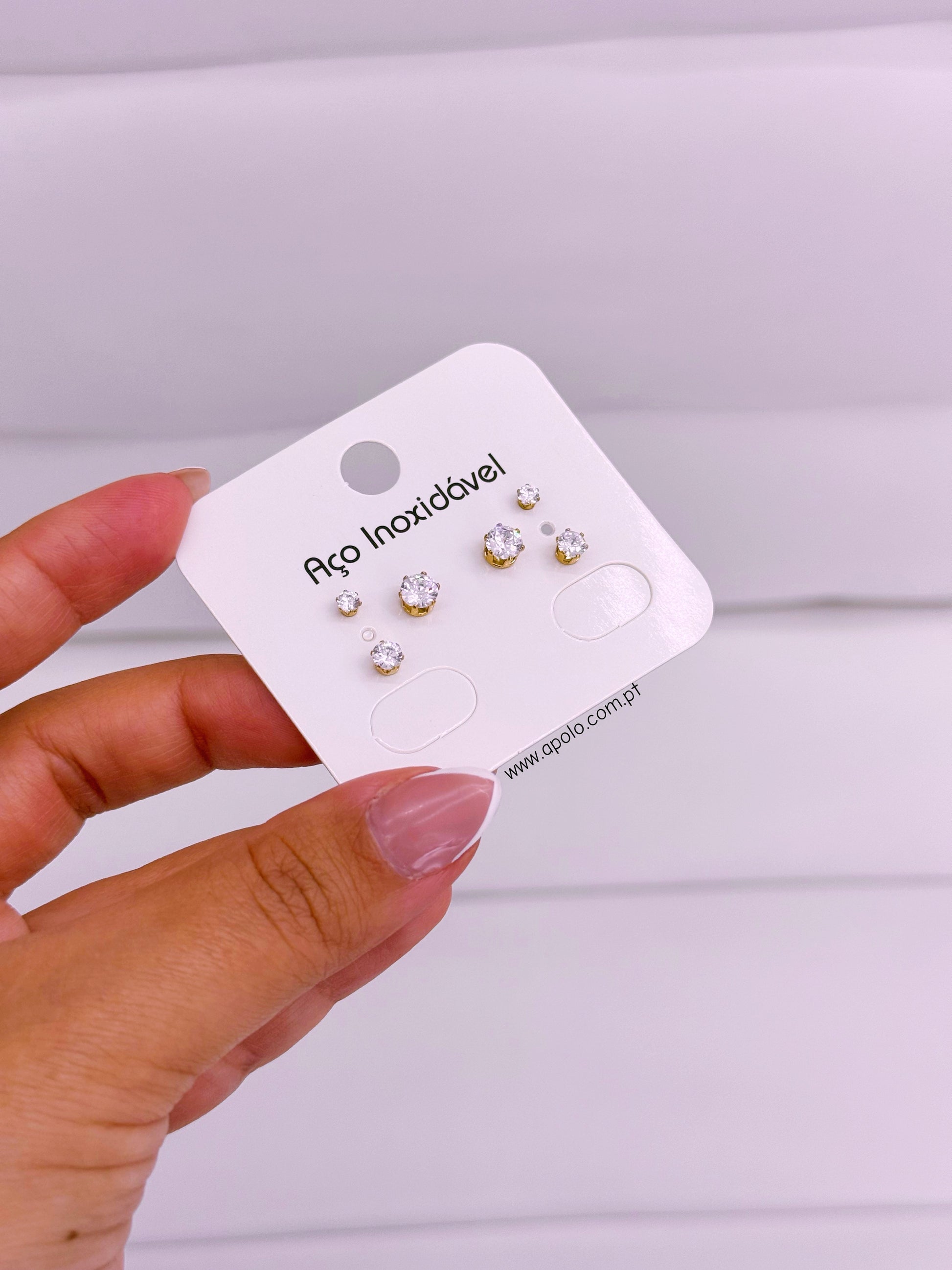 Conjunto de 6 pontos de luz | Dourado • aço inoxidável