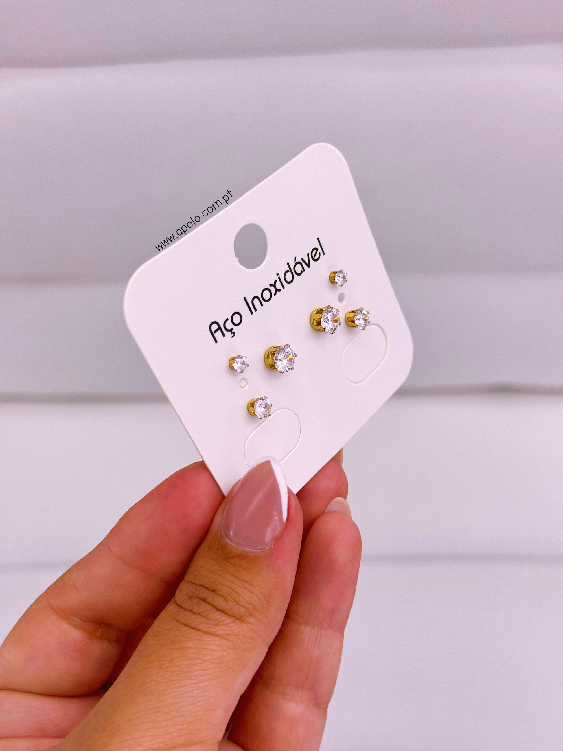Conjunto de 6 pontos de luz | Dourado • aço inoxidável