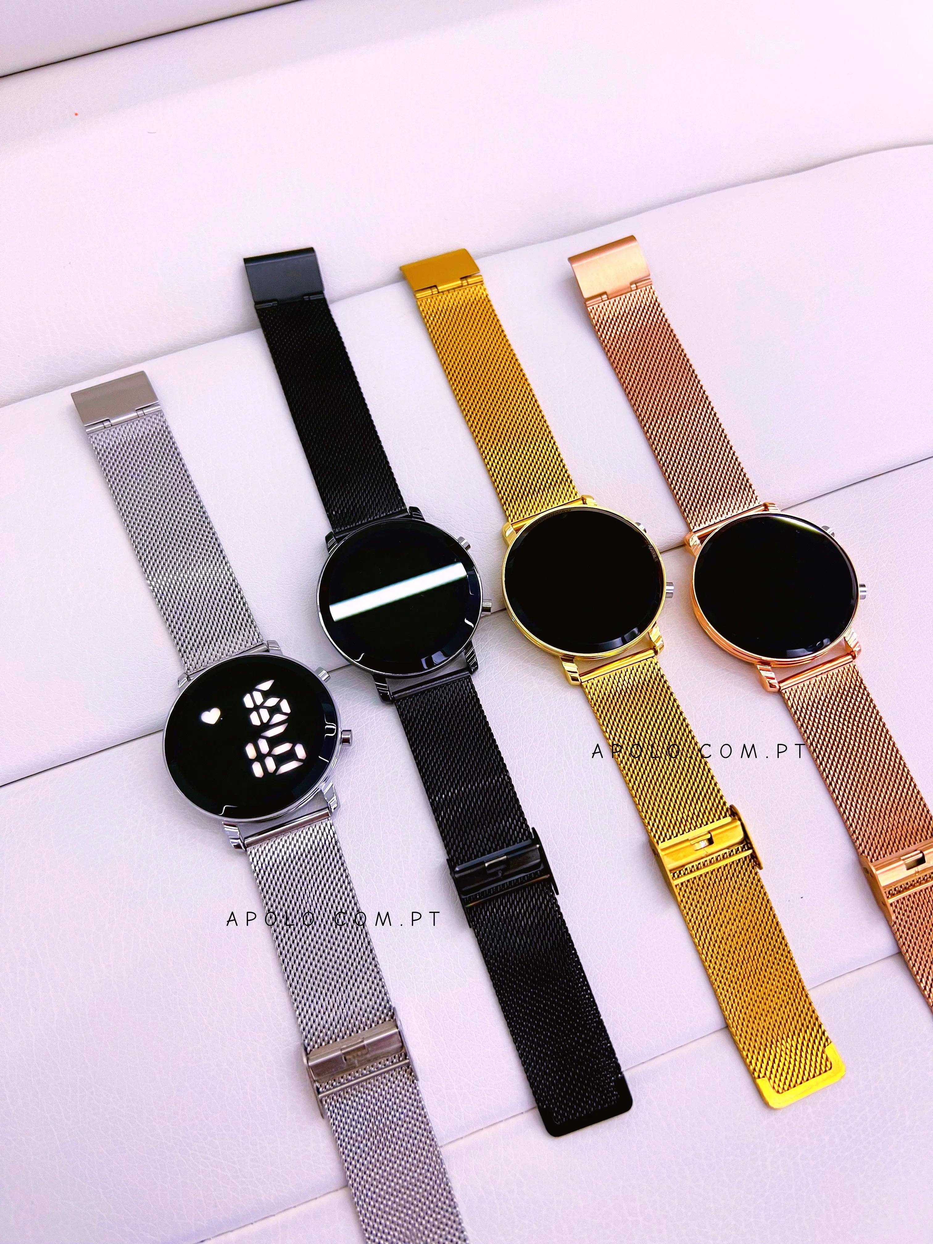 Relógio digital bracelete simples | Preto