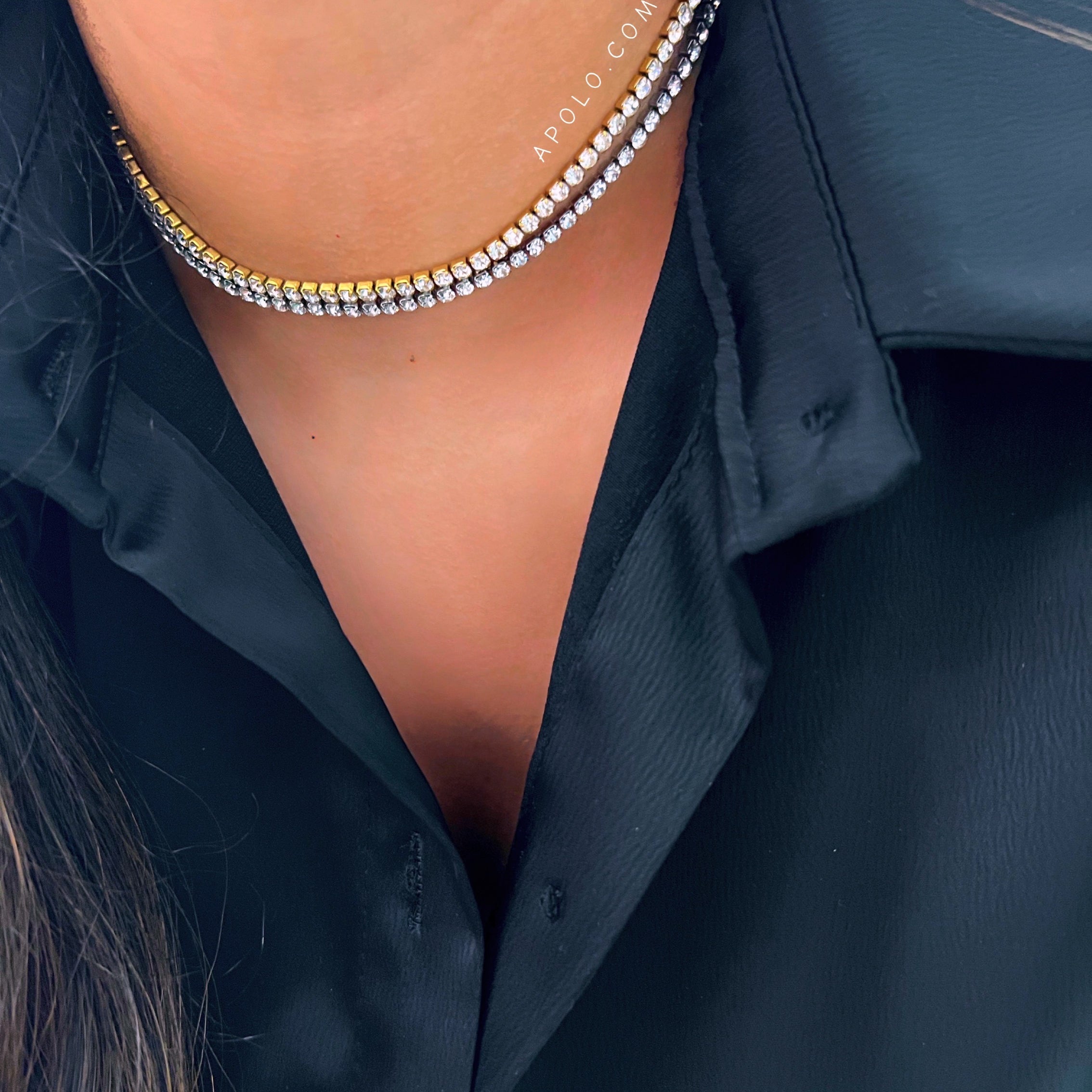 Colar efeito riviera | 2 cores