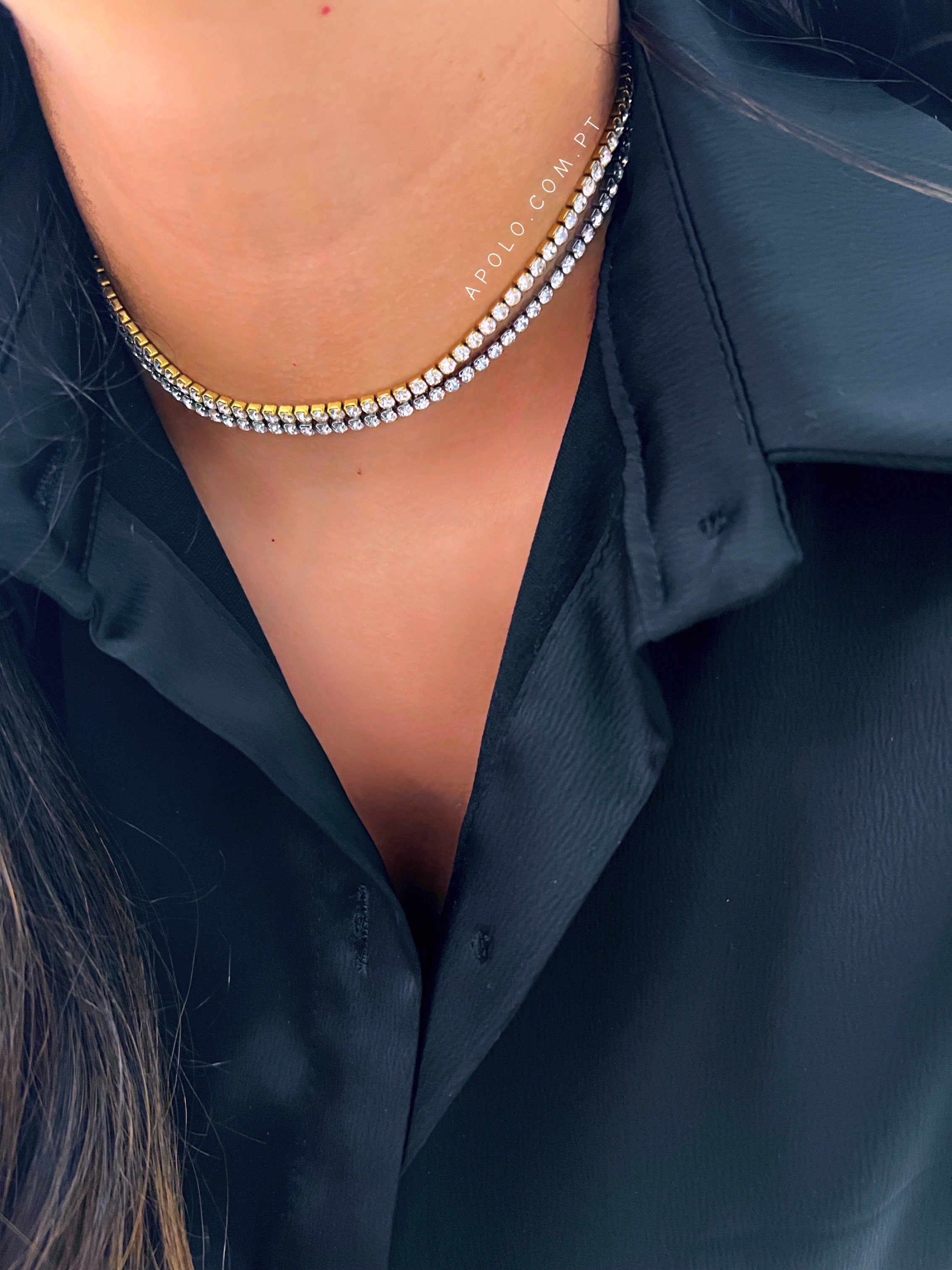 Colar efeito riviera | 2 cores