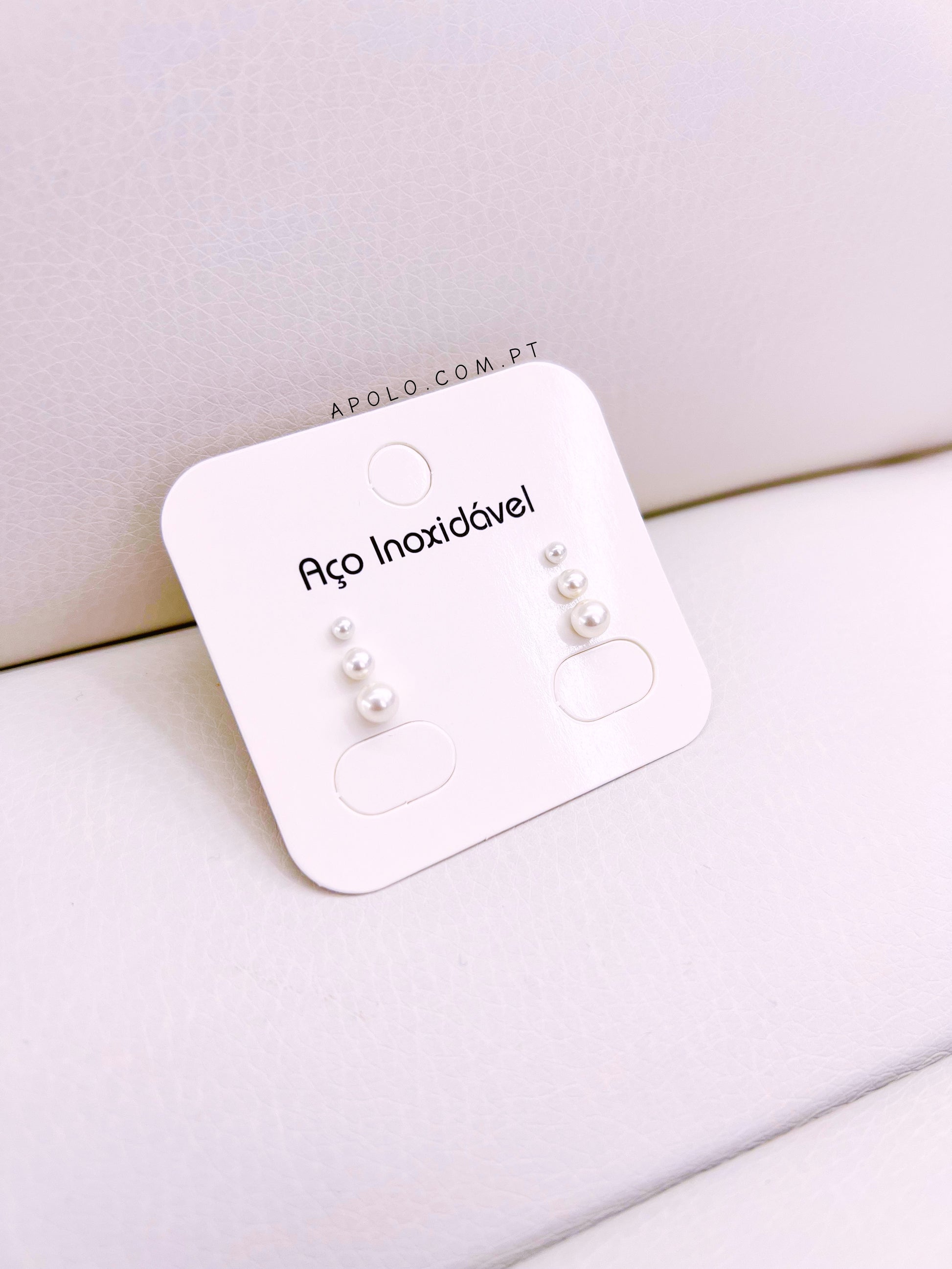 Conjunto de 6 pérolas | Aço Inoxidável