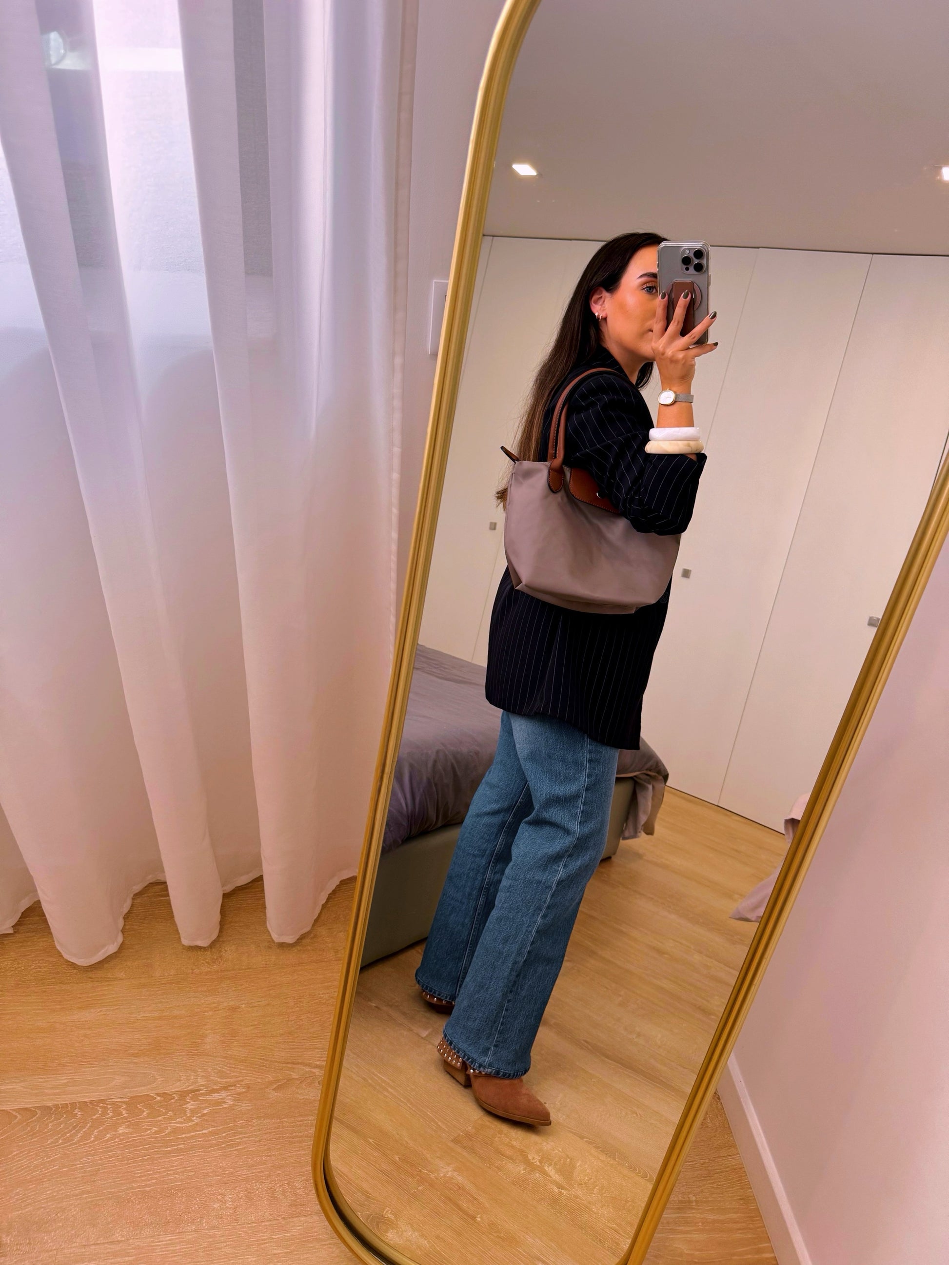 Mala de ombro em Tecido • tamanho M | 2 Cores (Coleção Outono 🍂)