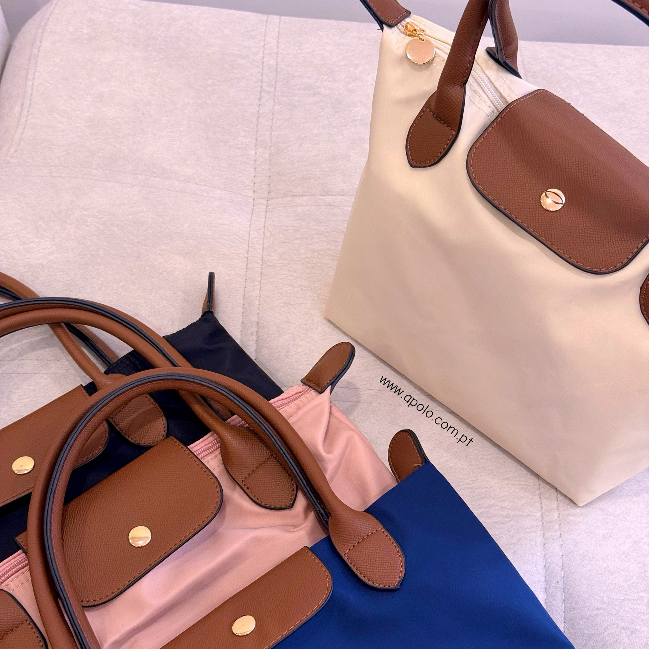 Mala de ombro em Tecido • tamanho M | 4 Cores