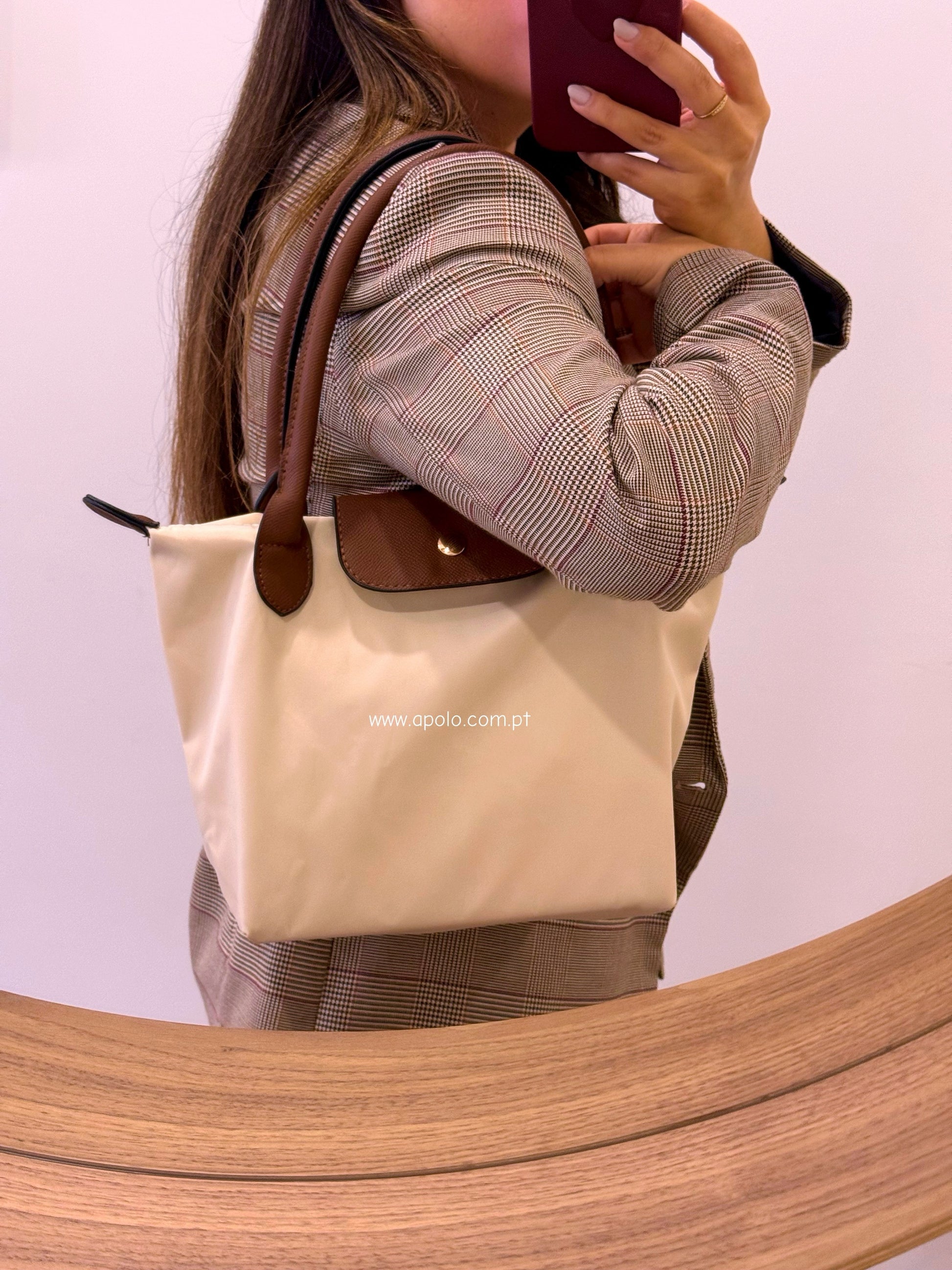 Mala de ombro em Tecido • tamanho M | 4 Cores