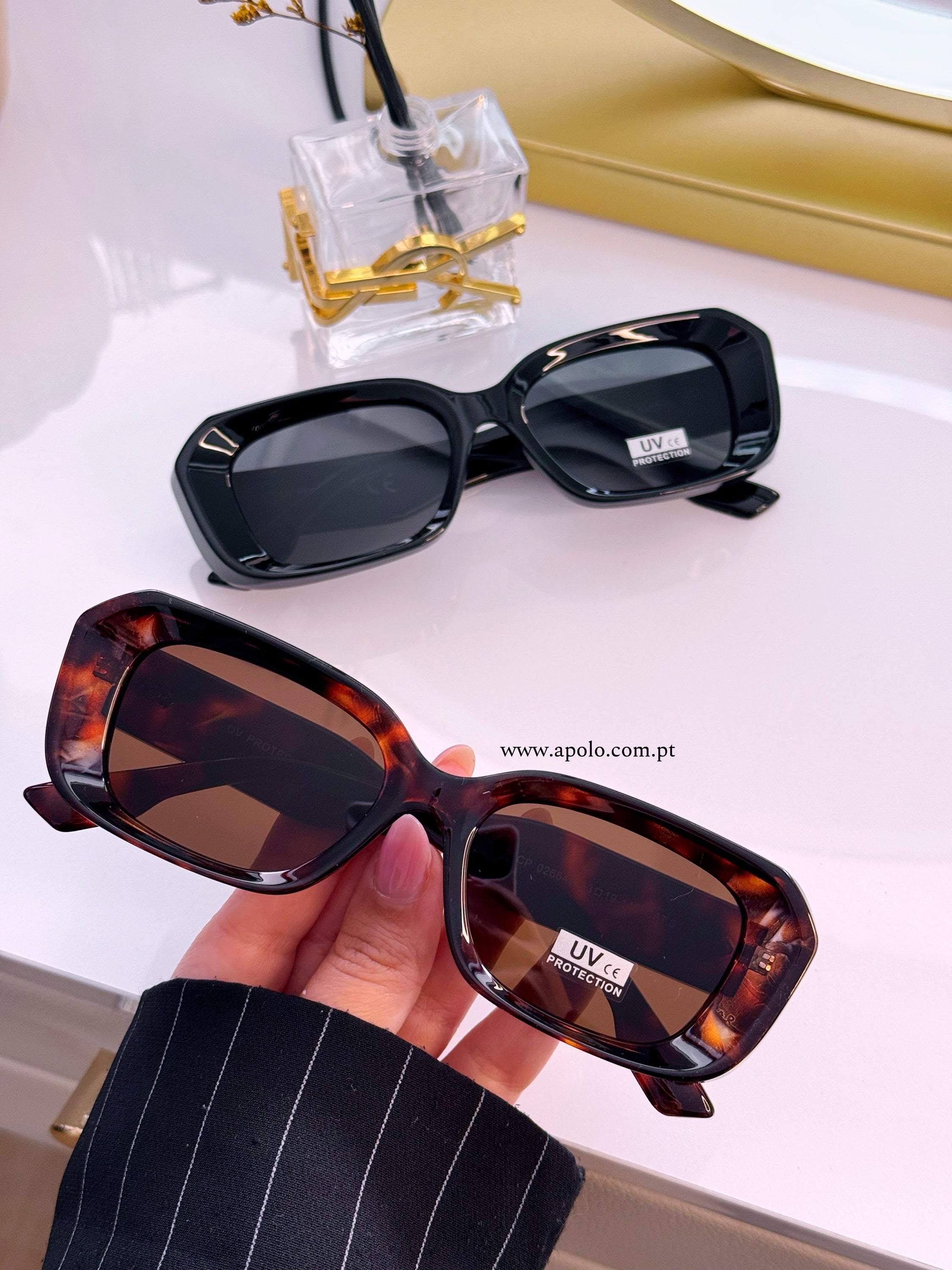 Óculos de massa retangulares | 2 Cores