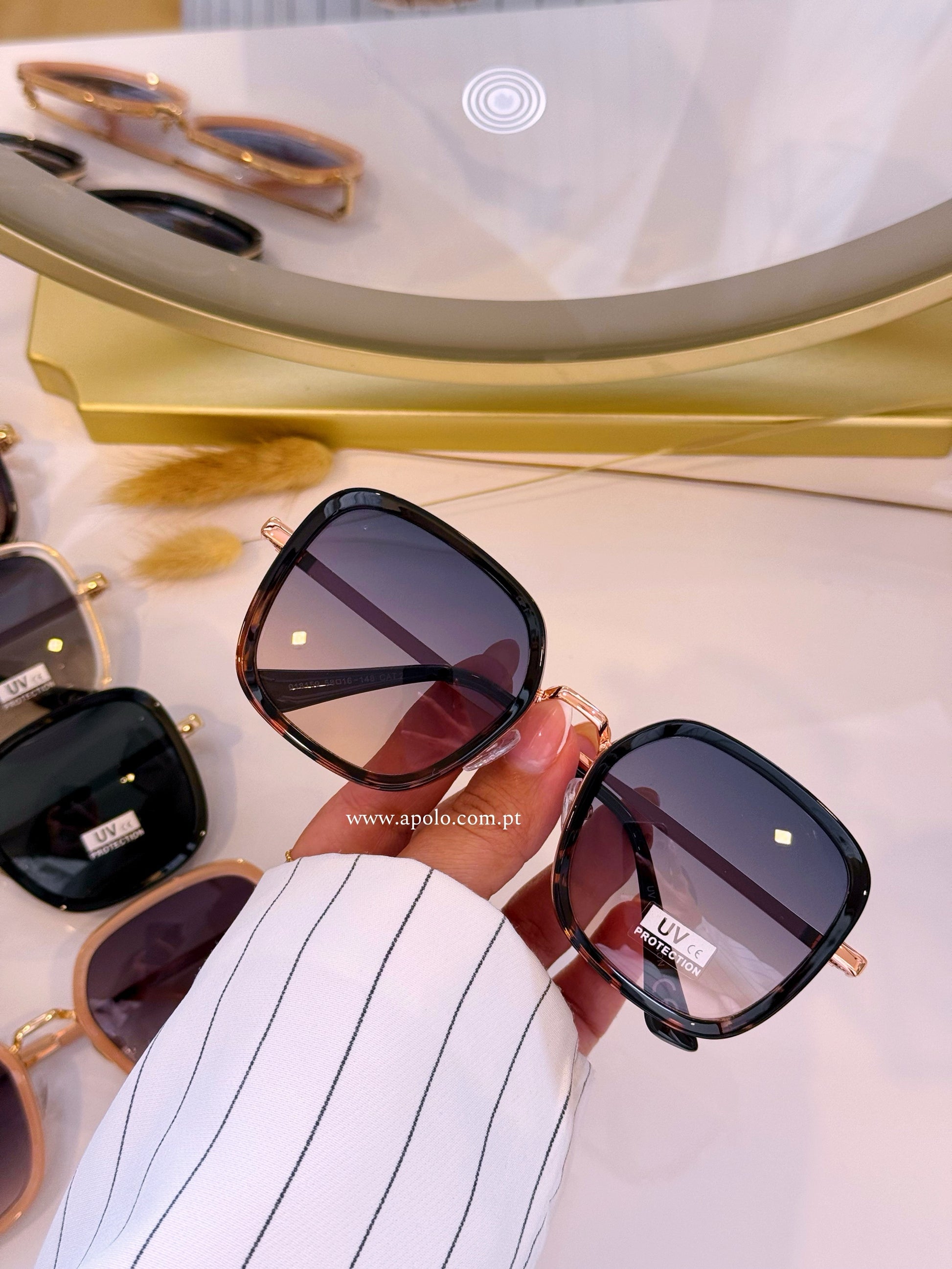 Óculos com armação de massa e metal | 5 Cores