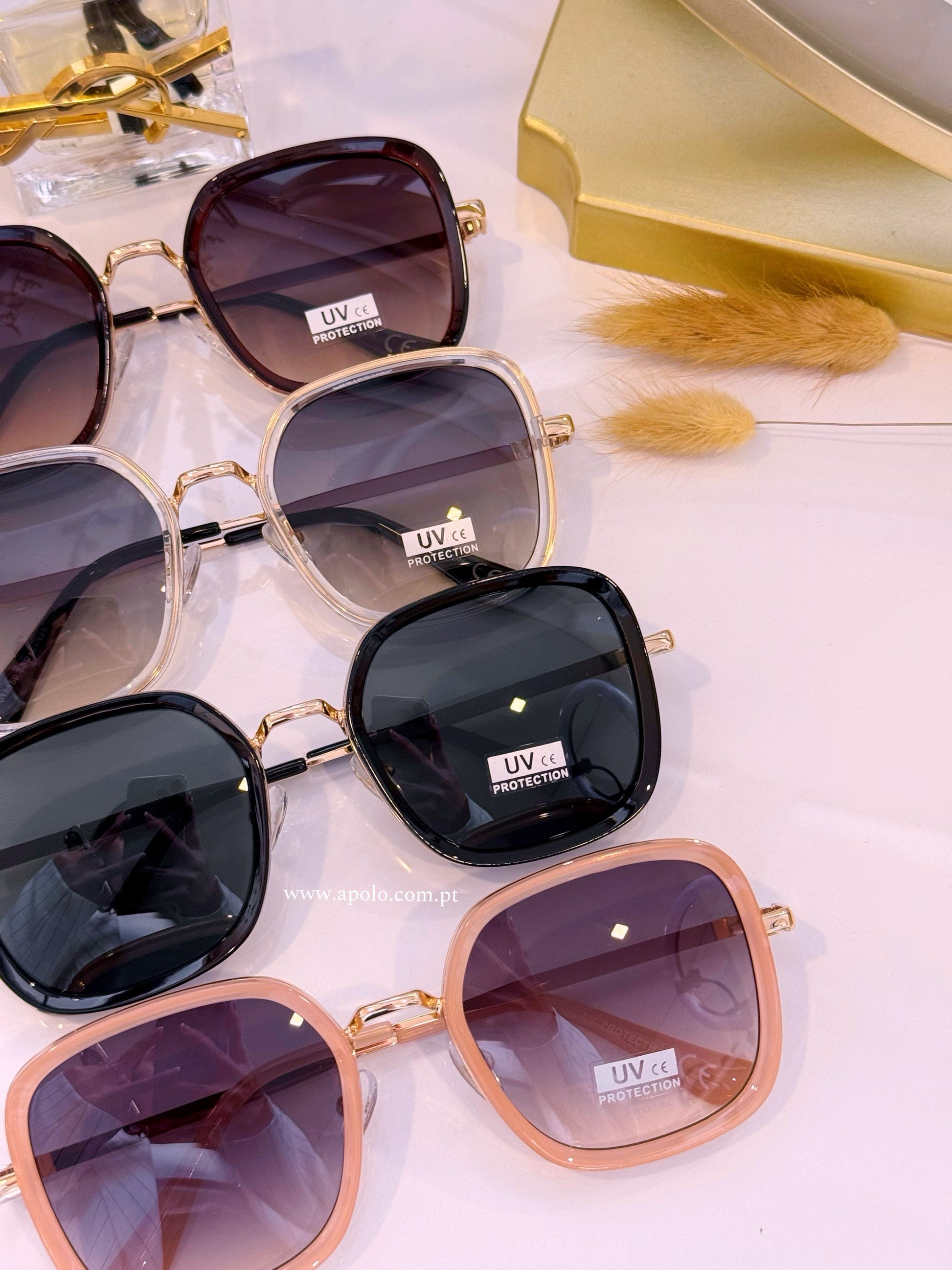 Óculos com armação de massa e metal | 5 Cores