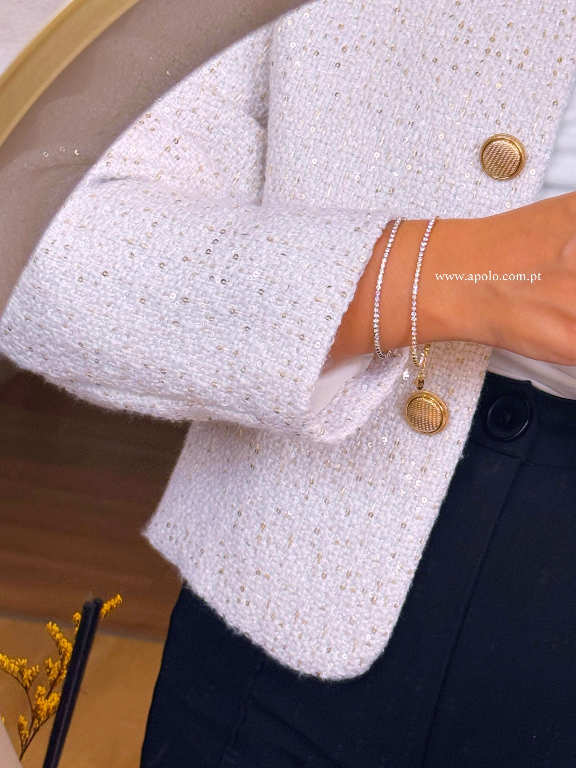 Pulseira riviera fininha | 2 Cores