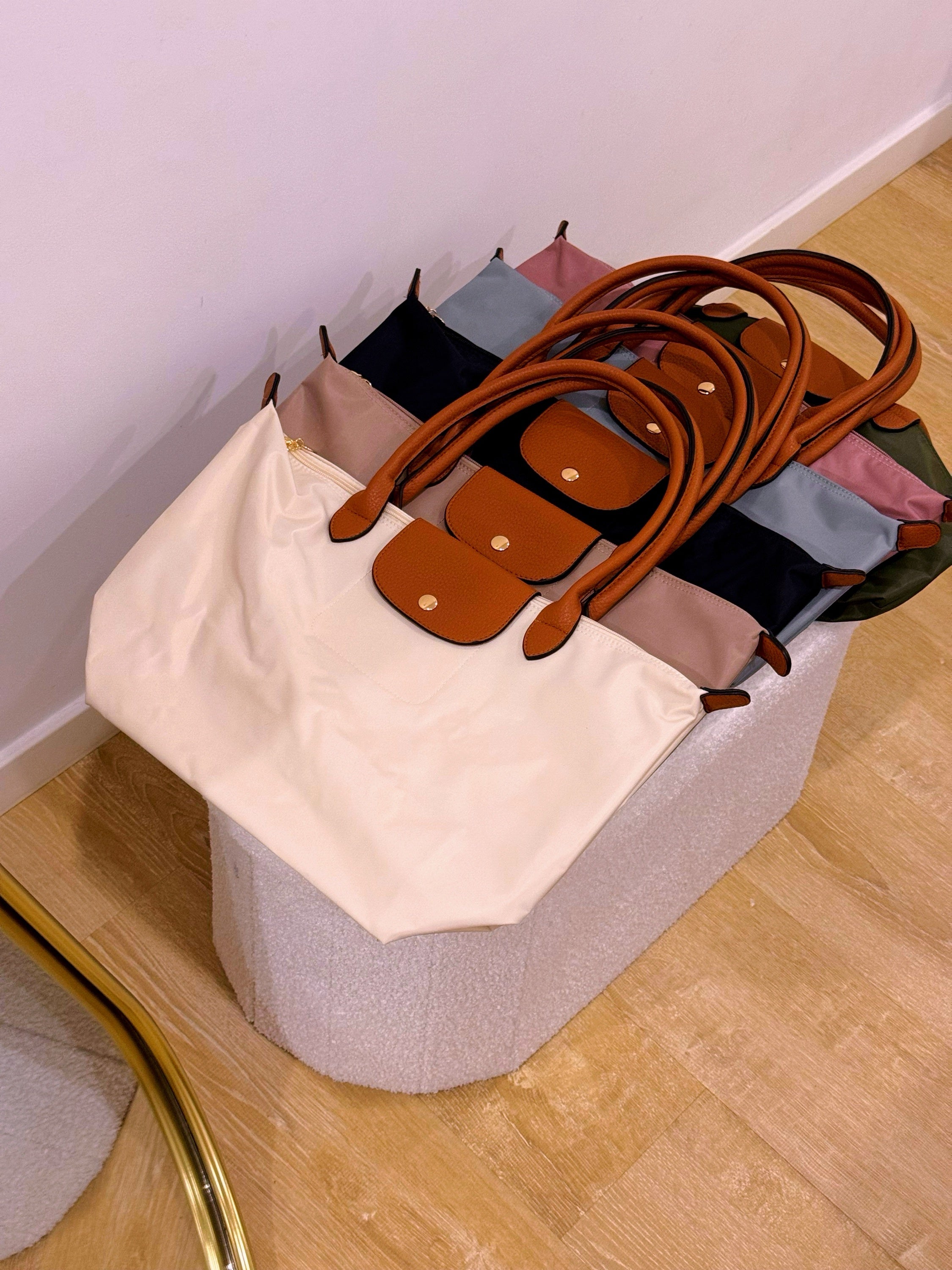 Mala de ombro grande em tecido • Shopper / Tote Bag • tamanho L  | 6 Cores