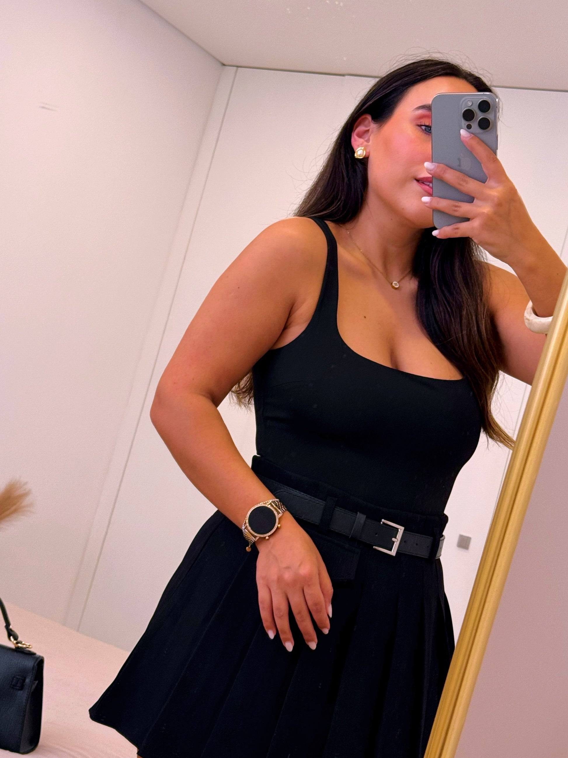 Body preto básico | Forrado • XS, S, M, L