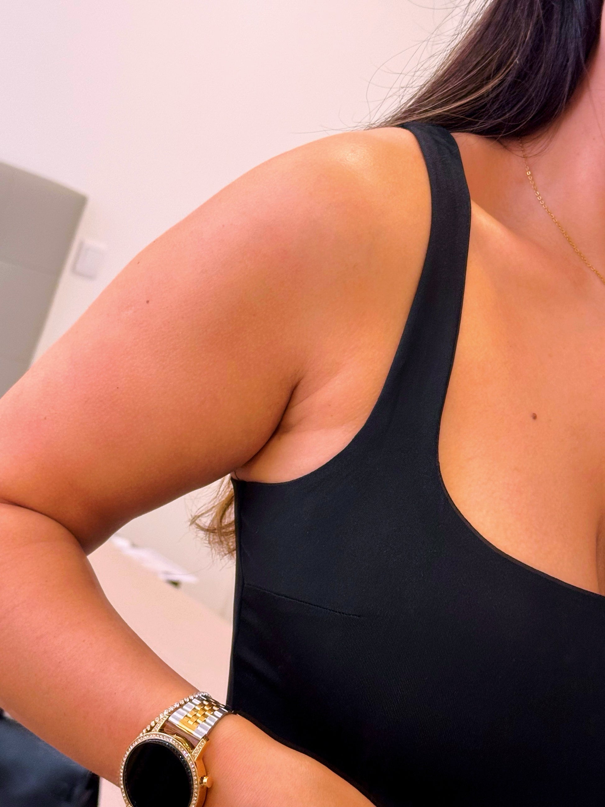 Body preto básico | Forrado • XS, S, M, L