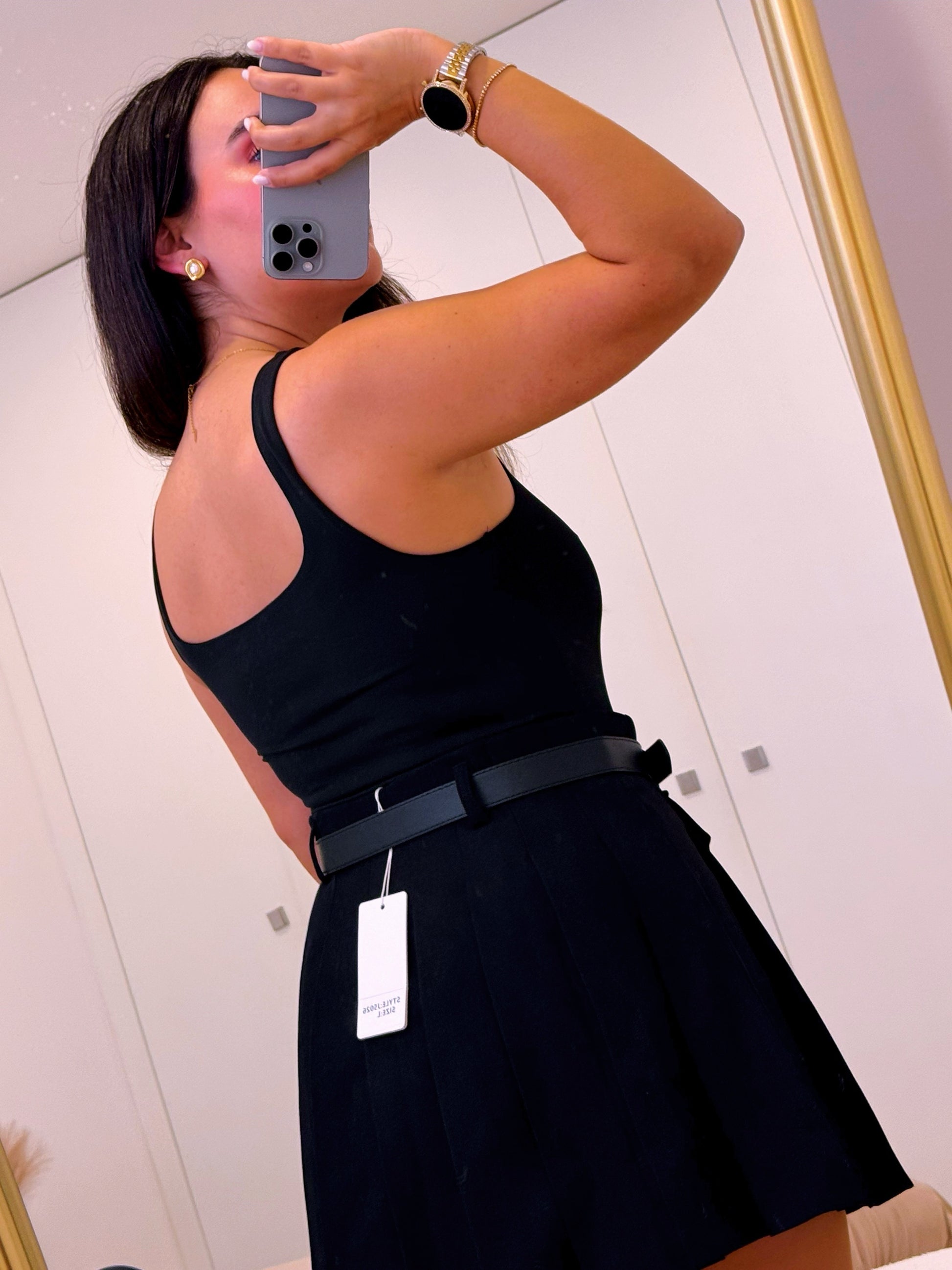 Body preto básico | Forrado • XS, S, M, L