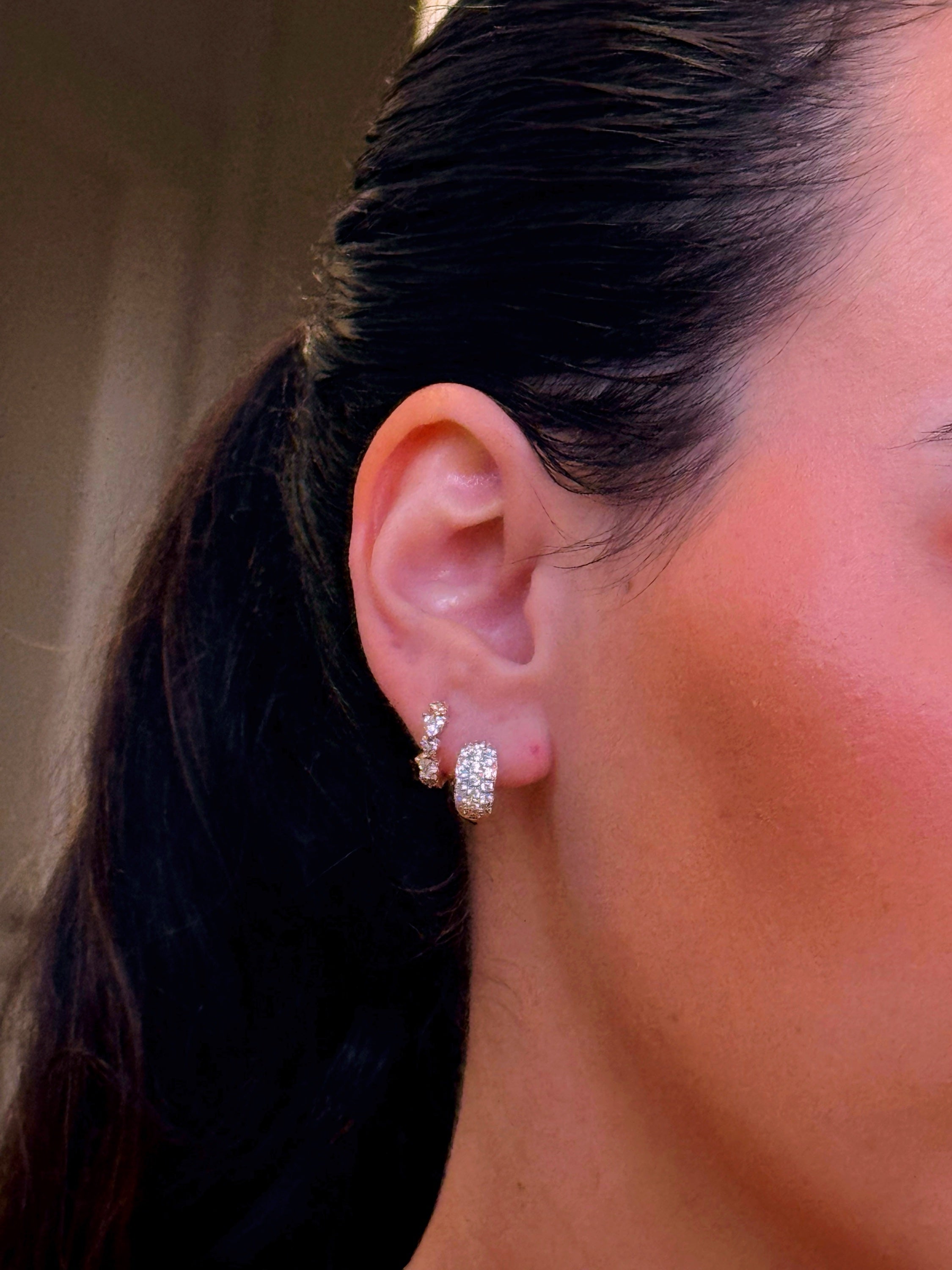 Argolinhas de corações em brilhantes | Rose Gold