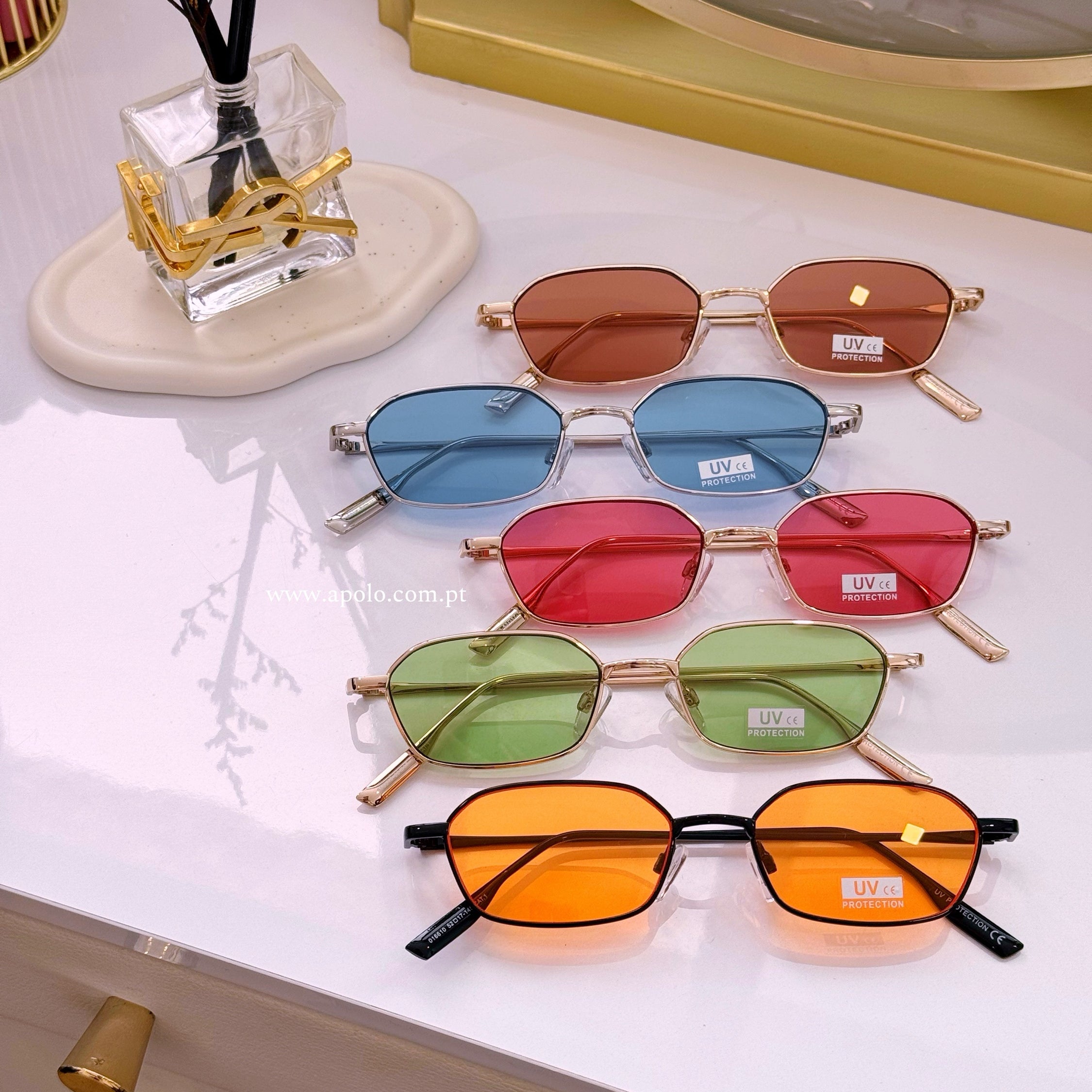 Óculos pequenos com lente colorida | 5 cores