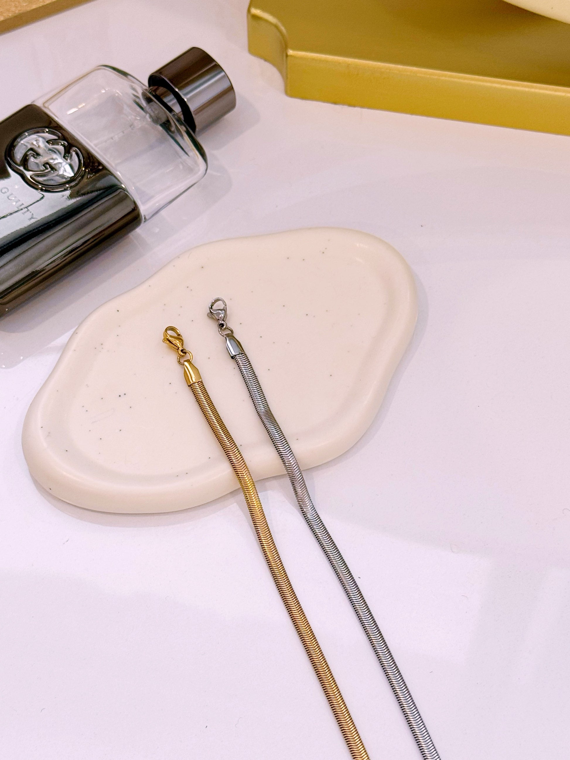 Pulseira malha achatada | 2 Cores