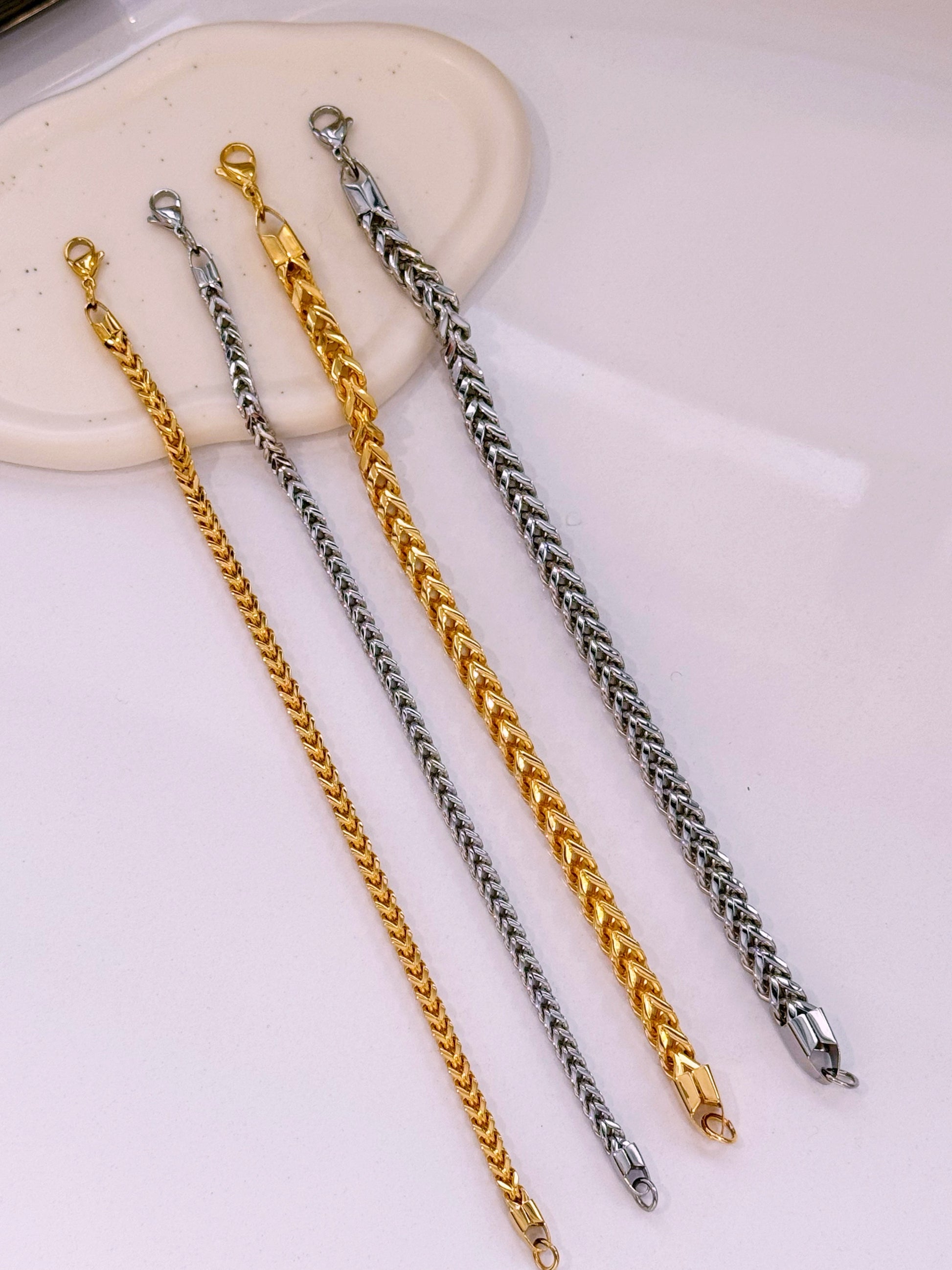 Pulseira de malha cúbica | 2 Modelos