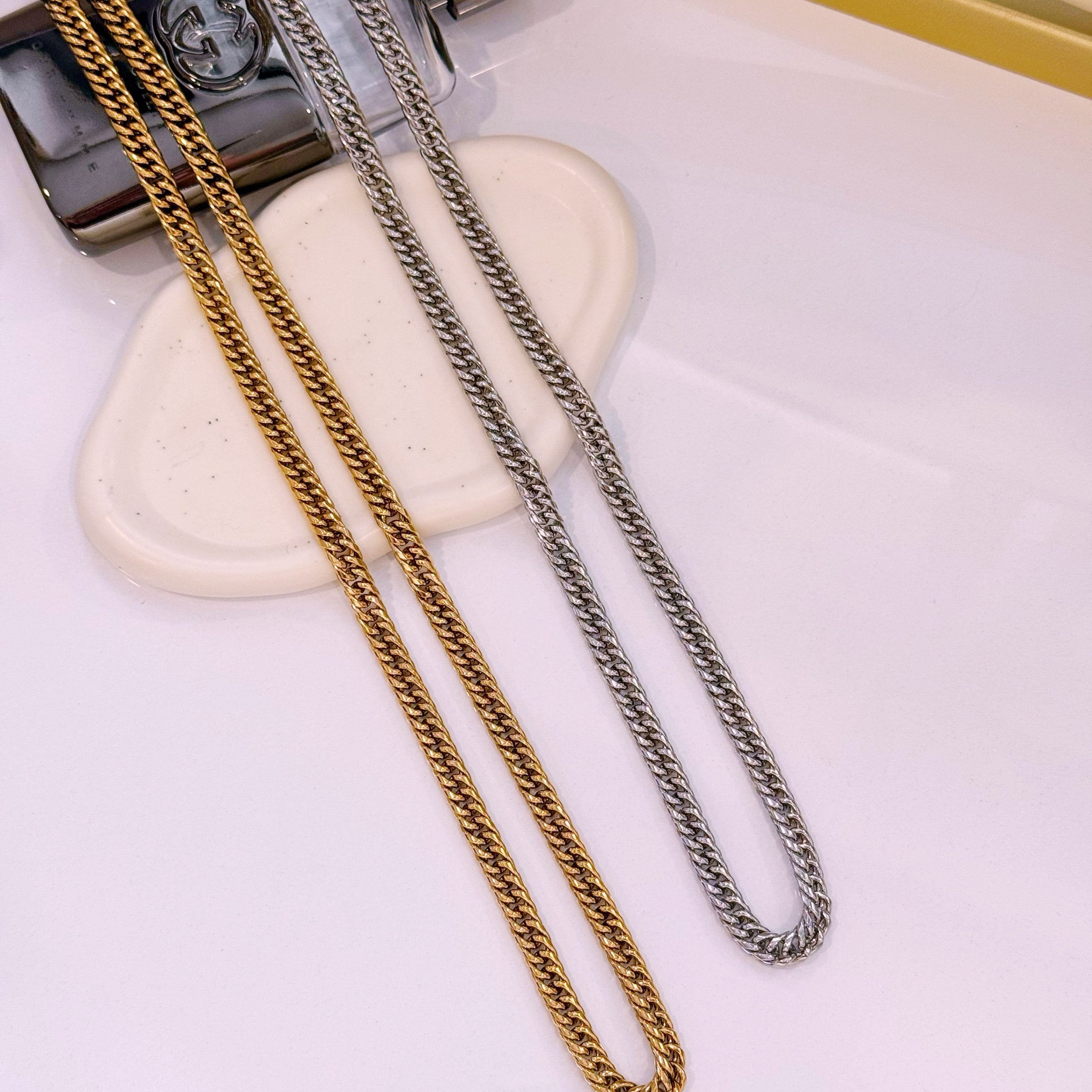 Colar malha entrelaçada | 2 Cores