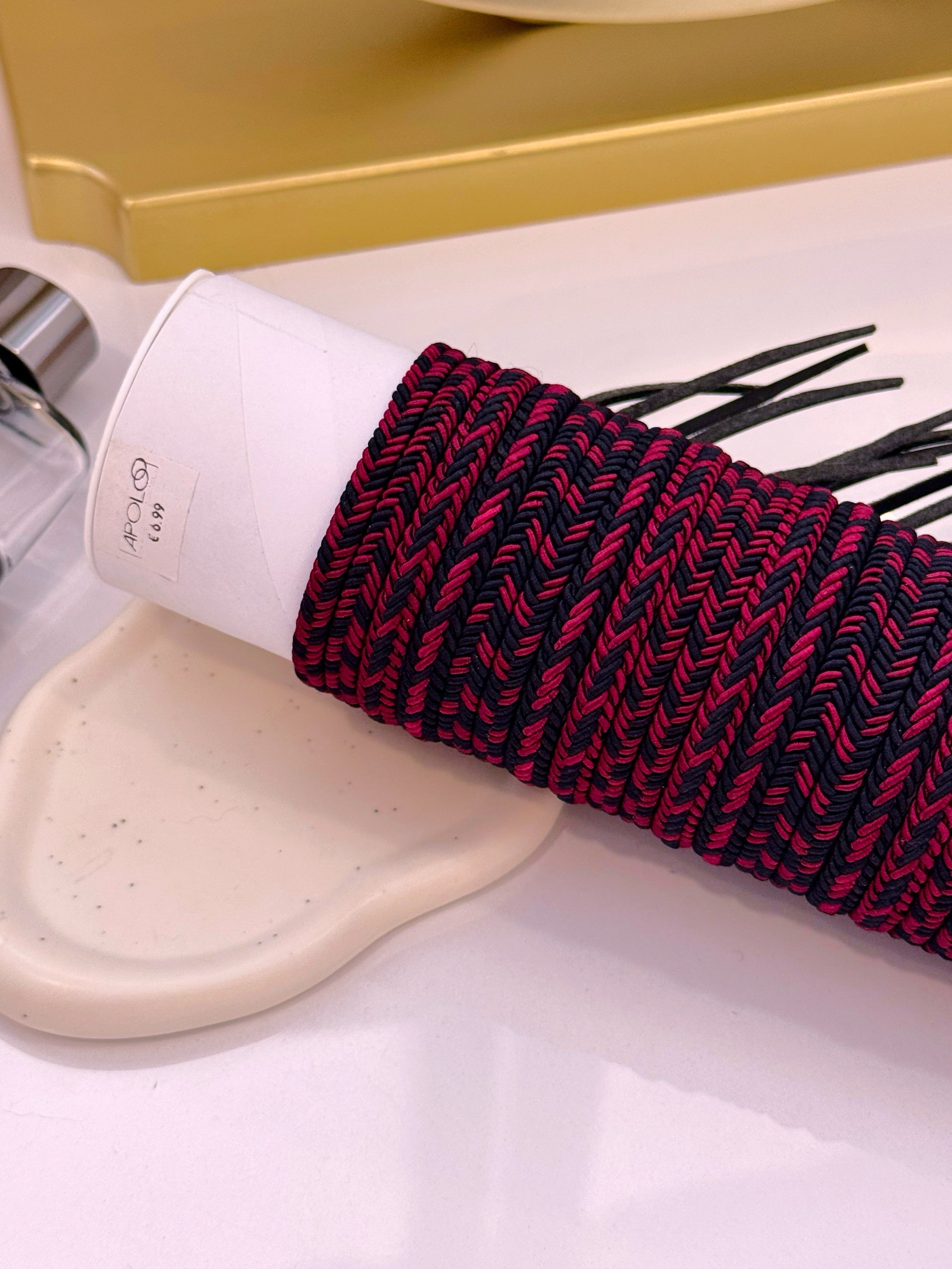 Pulseira de tecido | Azul Marinho e Bordô • modelo sortido