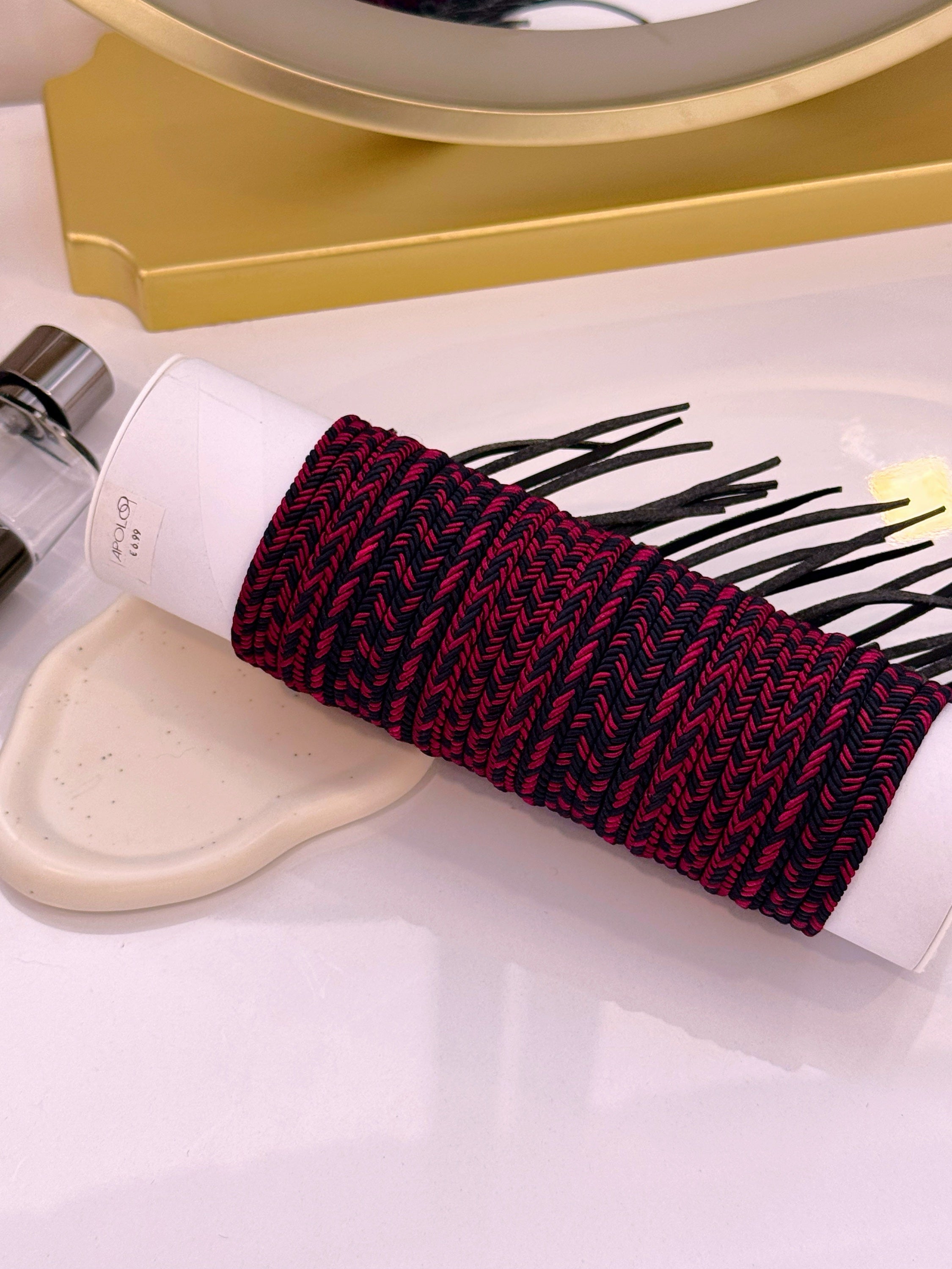 Pulseira de tecido | Azul Marinho e Bordô • modelo sortido